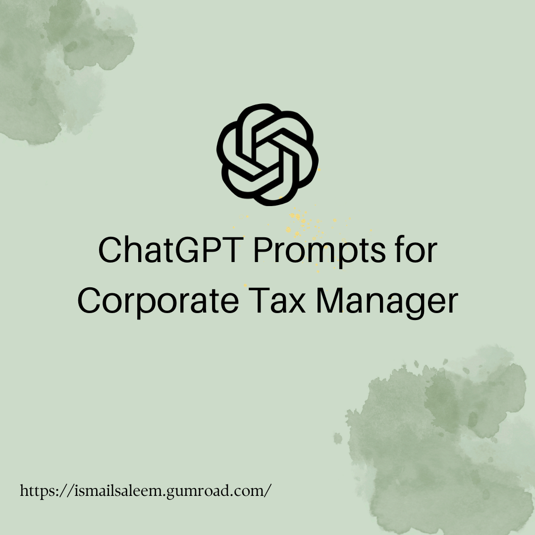 Mistral Prompts for Corporate Tax Manager