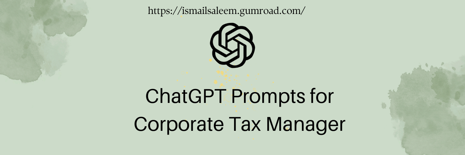 Google Gemini Prompts for Corporate Tax Manager