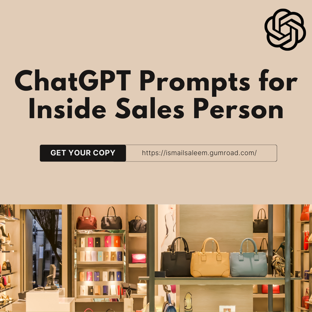 ChatGPT Prompts for Inside Sales Person