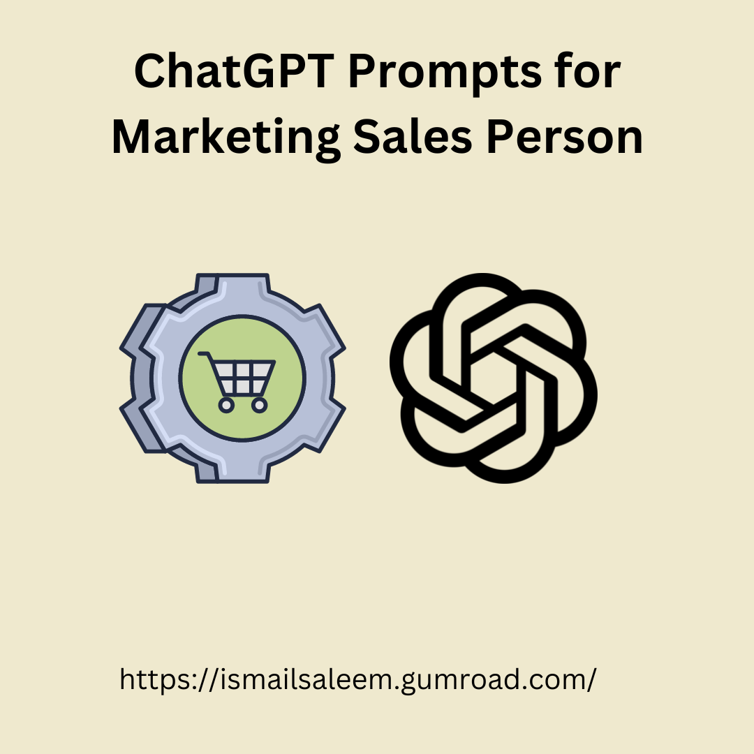 ChatGPT Prompts for Marketing Sales Person