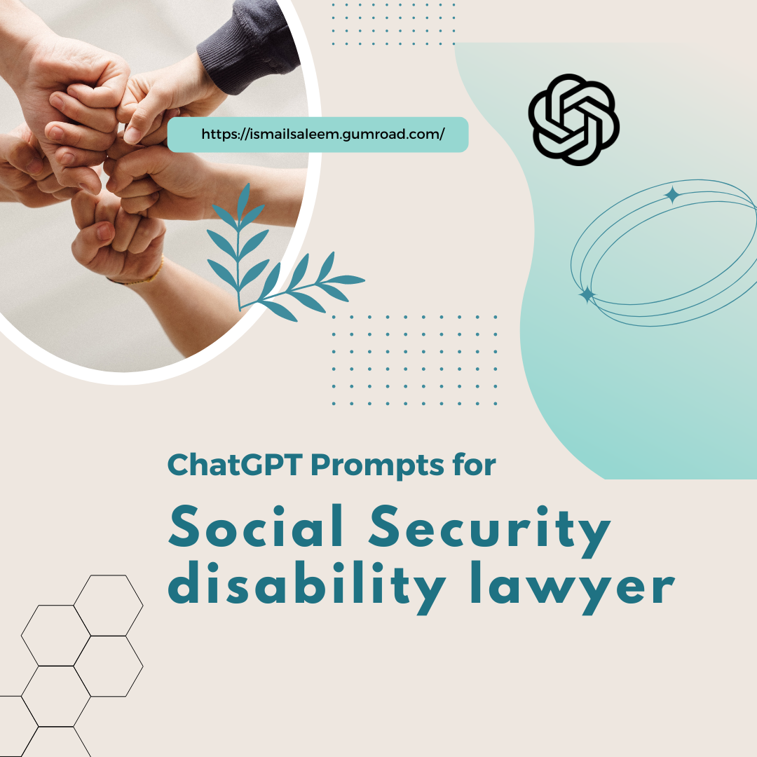 OpenAI ChatGPT Prompts for Social security disability lawyer